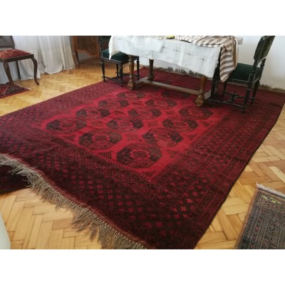Afgan, dywan perski. Wełna, gęsty splot